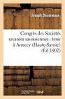 Congres Des Societes Savantes Savoisiennes : Tenu A Annecy (Haute-Savoie) : L<|