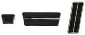 1968-1972 Chevelle & El Camino Auto  Gas Pedal & Brake Pads w/ Stainless Trim - Picture 1 of 4