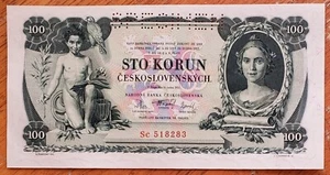 1931 Czechoslovakia Specimen 100 Korun - Picture 1 of 3