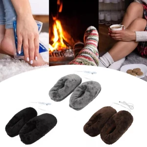 Winter Fußwärmer Elektrische USB-Heizschuhe Plüsch-Hausschuhe, 31x14cm Schuhe - Picture 1 of 27