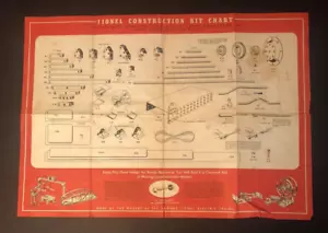 Lionel Train Construction Kit & Sub Assembly Chart Model Manual Guide 1948 Vtg - Picture 1 of 2