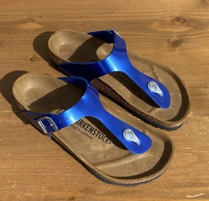 BIRKENSTOCK Gizeh Electric Metallic Ocean 1012981 normale Weite - Bild 1 von 6