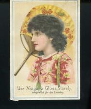 VICTORIAN TRADE CARD: 1880 - 1920s NIAGARA GLOSS STARCH - LAUNDRY PRODUCTS *3