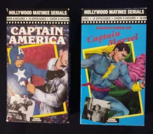 Capt America AND Capt Marvel VHS (both 2 Tape Sets) 1992-93 Video Treasures - Picture 1 of 8