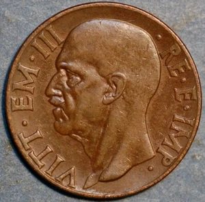 1936 Italy 10 Centesimi Vittorio Emanuele III  KM# 74 - Picture 1 of 2