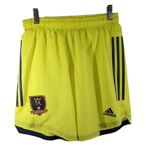 ADIDAS RSL Soccer SHORTS Aeroready Yellow Mens Medium (See flaw) - Picture 1 of 12