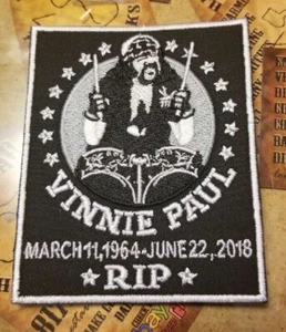 EMBROIDERED RIP VINNIE PAUL ROCK BAND PATCH (Please Read Ad) - Picture 1 of 3