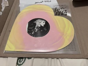 Taylor Swift Lover Live From Paris Heart Shaped Vinyl Records - Picture 1 of 2