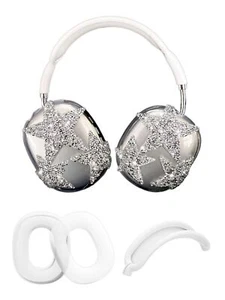 3 in 1 Bling Case Cover for AirPod Max, Clear TPU Glittering Rhinestones Star... - Picture 1 of 7