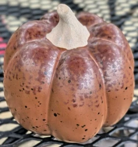 Threshold Brown Halloween Ceramic Pumpkin Fall Decoration - Picture 1 of 3