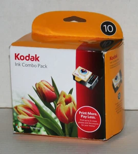 Kodak Black & Color Ink Cartridge 10 Series Combo Pack Sealed Factory Sealed - Picture 1 of 5