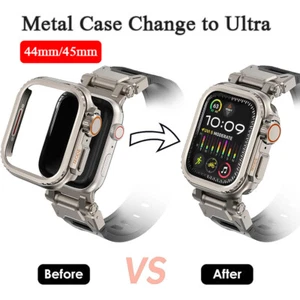 Do Apple Watch Ultra 49mm Series 10 9 8 7 6 5 4 SE 46/44/45mm Metalowa obudowa Cover - Zdjęcie 1 z 17