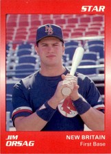 1989 Star #128 Jim Orsag New Britain Red Sox