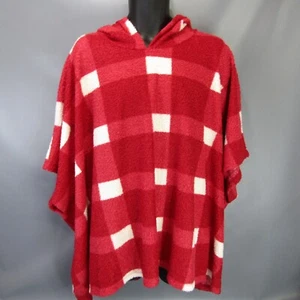 Lane Bryant Checkered Poncho Hoodie Women's Size 26/28 Hooded Sweater Plaid - Picture 1 of 6