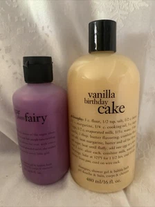 PHILOSOPHY VANILLA BIRTHDAY CAKE SHAMPOO,SHOWER GEL16FLOZ+ Sugar Plum Fairy 6oz - Picture 1 of 1