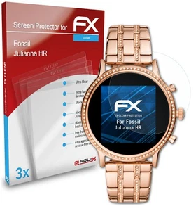 atFoliX 3x Screen Protection Film for Fossil Julianna HR Screen Protector clear - Zdjęcie 1 z 8