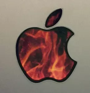 GLOWING FIRE Apple MacBook Pro Air Sticker Mac Laptop DECAL 11,12,13,15,17 in - Picture 1 of 6