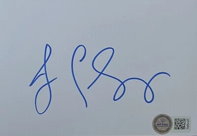 Jennifer Grey Signed White Card AFTAL Authentication 1b9vU7 - Image 1 of 2