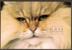 #2372-2375 First Day Ceremony Program 22c American Cats Stamps - Picture 1 of 1
