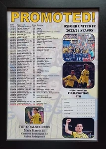 Oxford United promovido a campeonato - play-offs 2024 - impresión recuerdo - Imagen 1 de 8