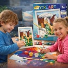 🐴 CreArt „Liebevolle Stute“ – Malen nach Zahlen für Kinder ab 7 Jahren