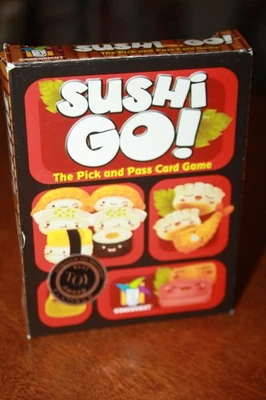 Sushi Go! - The Pick and Pass Card Game - Gamwright 2018 - Ripped Box Back - Image 1 of 4