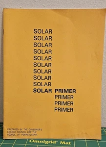 Vintage Solar Primer 27 Page Pennsylvania Guide Booklet On Solar Energy - Imagen 1 de 5