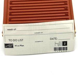 Stampin' Up! It's A Plan Francobolli Settimana Di E Da Fare Lista Planner (2) 111658 - Foto 1 di 7