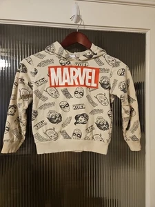 Kids Marvel Sweater Hoodie Size 6 Spiderman Hulk Black Widow - Picture 1 of 12
