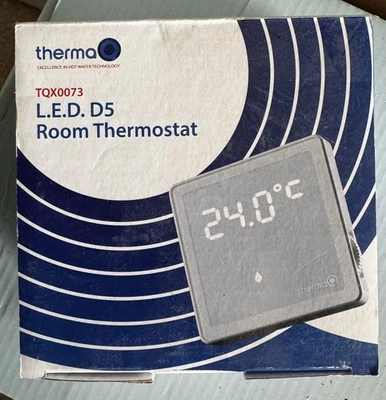 THERMAQ LED D5 TQX0073 5 Series Room Thermostat   - Image 1 of 3
