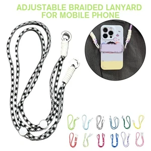 Bandoulière universelle nylon patch téléphone lanières mobile unisexe lanière sangle P6B6 - Photo 1 sur 24