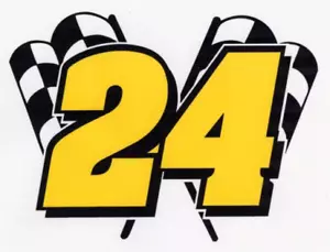 Calcomanía JEFF GORDON #24 carreras bandera nascar 4 x 5 - Imagen 1 de 1