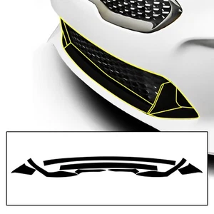 Fits KIA Stinger 2018-2023 Front Lip Chrome Delete Decal Blackout Vinyl Trim - Picture 1 of 7