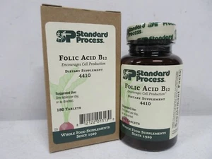 Standard Process - Folic Acid B12 - 180 Tablets - UNOPENED - EXPIRED 2/8/2024 - Picture 1 of 4