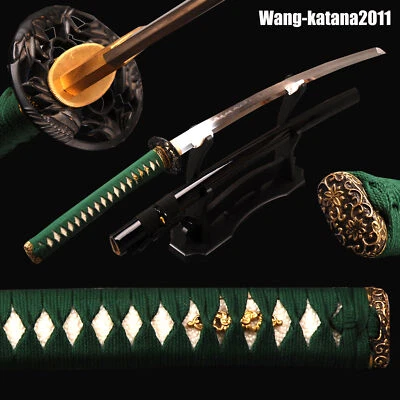 40'' Clay Tempered Folded T10 Steel Handmade Katana Japanese Samurai Sharp Sword - Image 1 of 4