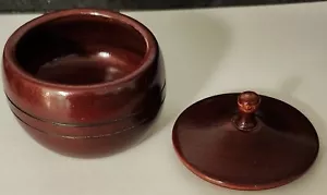 Vintage Walnut Wooden Trinket Box with Lid CUTE!! - Picture 1 of 15