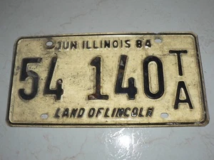 Oldtimer Illinois Nummernschild 1984 Originalzustand - Bild 1 von 1