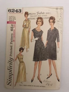 Simplicity 6243 Vintage 60s Sewing Pattern Dress and Jacket - Picture 1 of 7