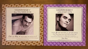 ONE RARE 12" X 12" DOUBLE SIDED RECORD STORE DISPLAY CARD - MORRISSEY (2008) - Picture 1 of 1