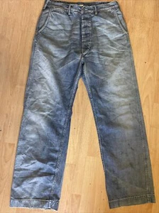326 RRL Jeans Herren ARMY CHINO Amhot Japan Woven Selvedge Denim 32x32 NEU - Bild 1 von 12