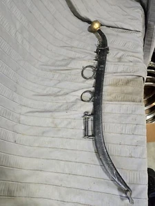Antique / Vintage Horse COLLAR YOKE W/ Ball Ends Steel Farm Wall Decor - Picture 1 of 6