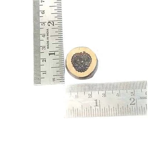 NO.33 Jewelry Art Flower - Bronze Impression Die - Indian Vintage - Picture 1 of 2