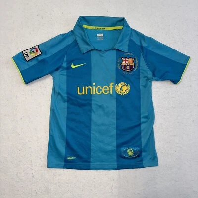 Camiseta de Fútbol Lionel Messi FC Barcelona 2007 2008 Liga 50 Aniversario Juvenil M Foto 1 de 4