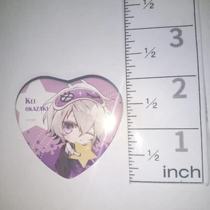 A75087 Kragen x Malice Idee Fabrik Herzdose Abzeichen Kei Okazaki - Bild 1 von 3