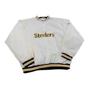 Vintage Reebok Pittsburgh Steelers Pullover Windbreaker Adult Size Large