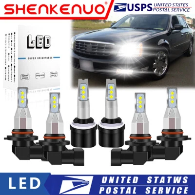 Faros LED de haz alto/bajo para Cadillac DeVille 1997-2005 6X bombilla antiniebla LX Foto 1 de 4