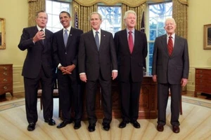 President Jimmy Carter Bill Clinton George Bush 1&2 Obama Photo 8x10 - Picture 1 of 1