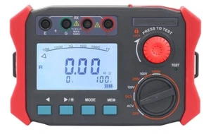 Insulation Resistance Meter Tester Megom Meter with 250-2500V 0.10MΩ-100.0GΩ - Picture 1 of 11