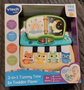 New Vtech baby 3 in 1 Tummy Time to Toddler Piano -shelf - Picture 1 of 11
