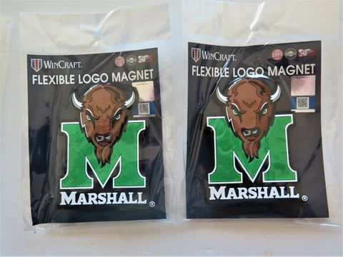 LOT OF TWO (2) MARSHALL THUNDERING HERD, FLEXIBLE MAGNETS FROM WINCRAFT Cover